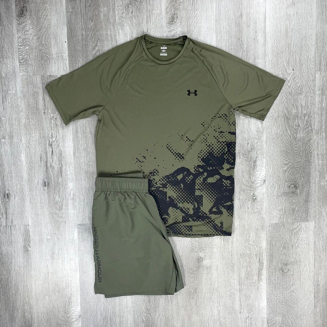 Under Armour 'Khaki' Velocity Half-Zip Tri-Set