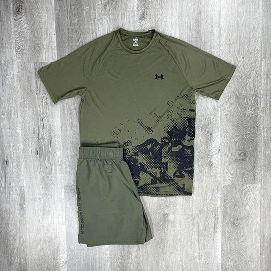 Under Armour 'Khaki' Fade T-Shirt Set