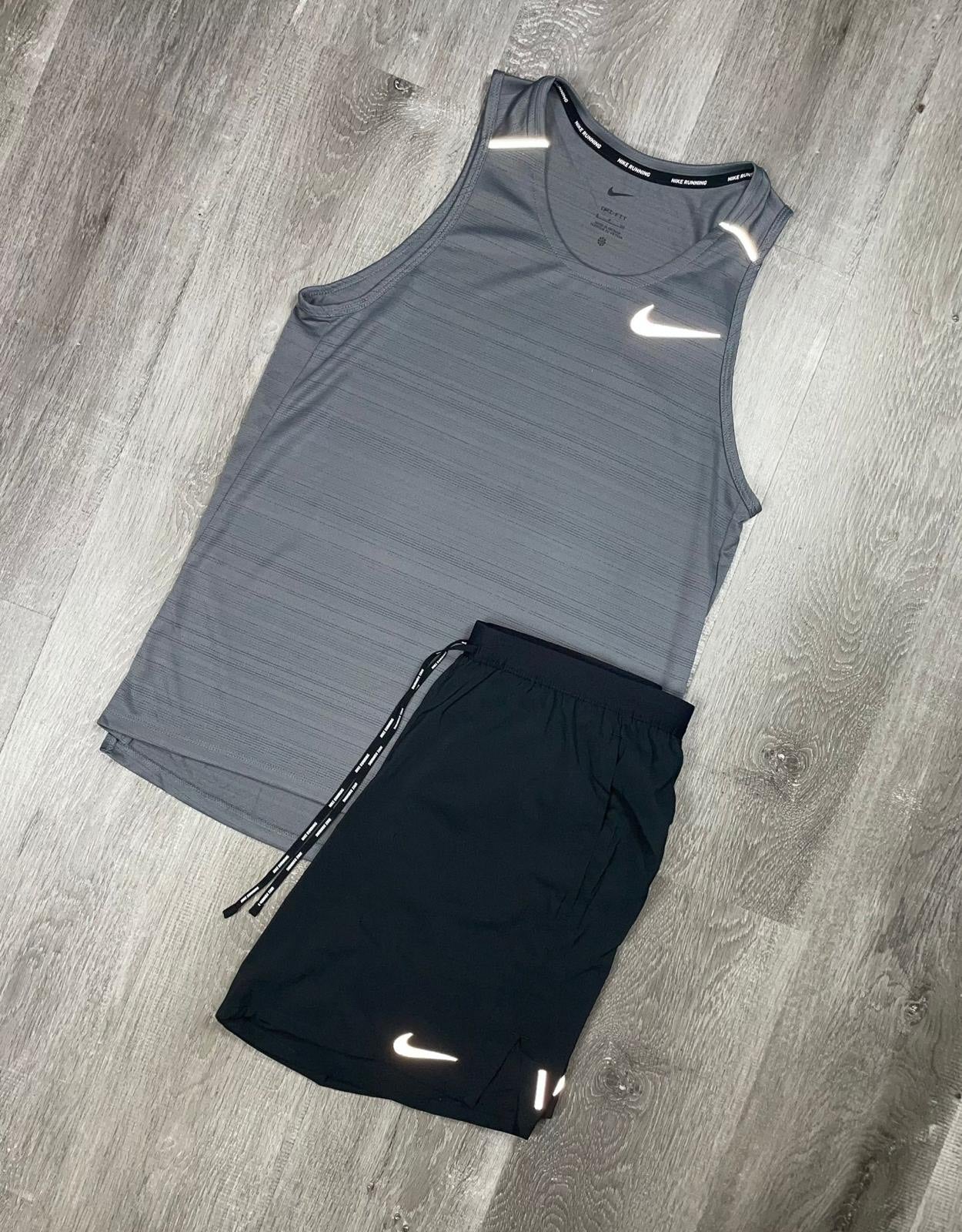 Nike 'Smoke Grey' Miler 1.0 Vest Set