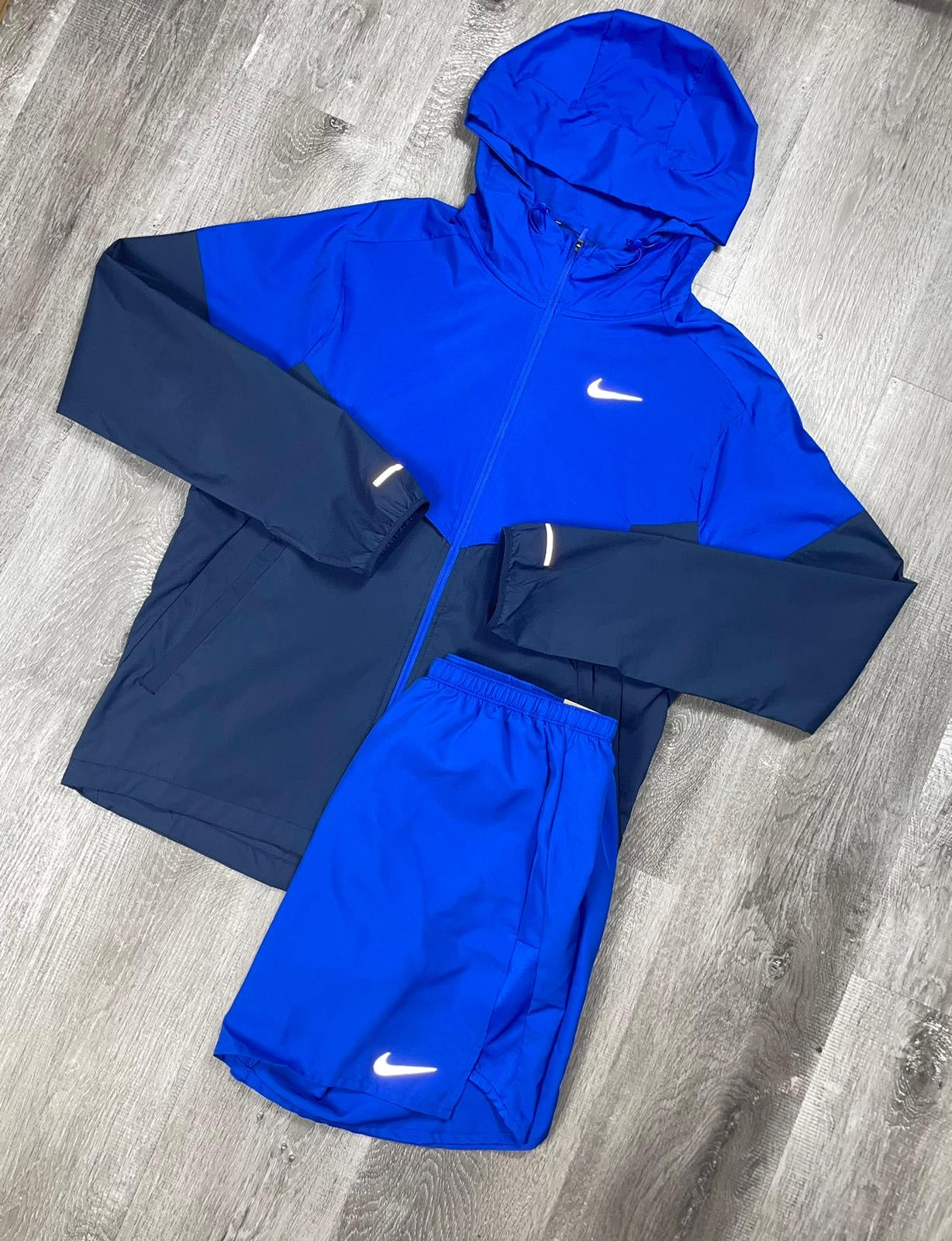 Nike 'Royal Blue' UV Run Repel Windrunner Set