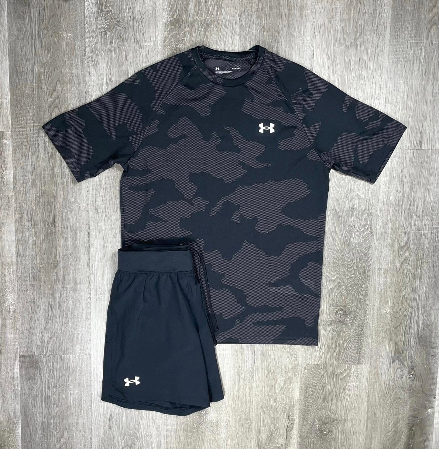 Under Armour Black Camo T-Shirt Set