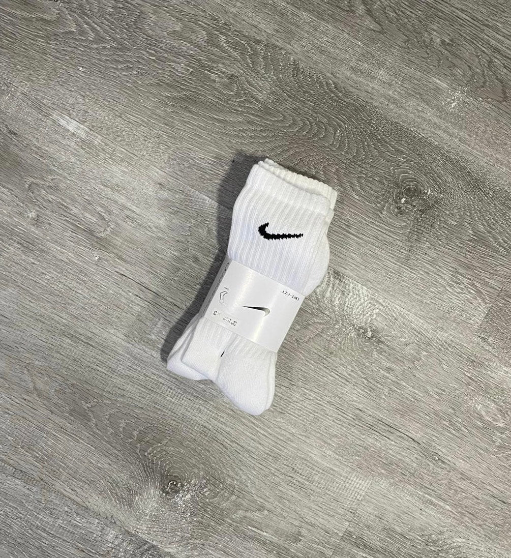 Nike 'White' Performance Socks 3 Pack